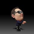 Psy01.jpg Psy-Gangnam style-Caricature figurine- 3d model-3d print ready