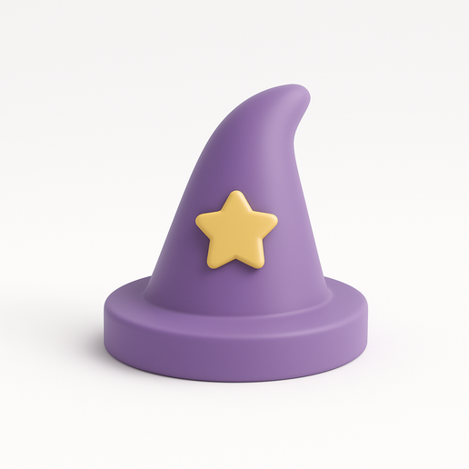Minimal Wizard Hat – Magic Figurine