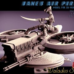 Fete eee ee a Aes tO) OBI =3B 3 SCALES U/6, 1/10, 1.22 3D file Air Pirate Jane・3D printer model to download