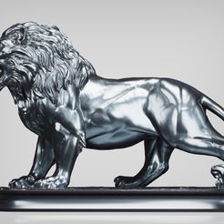 LION-3.jpg STL file Lion Sculpture・Design to download and 3D print, F-solo