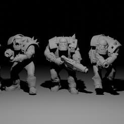 1.png OBJ file Ork Boyz / Shootas・3D print model to download