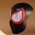 miles-4.png Spider-Man Across The Spiderverse Miles Morales Version 1 Faceshell and Lenses STL FILE