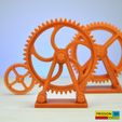 2.jpg Large Gear #2 on a stand for decor