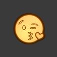 Emogi-10_1.jpg Emoji air kiss Stl File