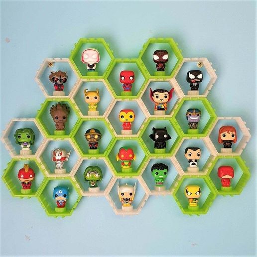 Mini funko pop figure display 3D model