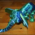Niedlicher Flexi Print-in-Place Zirkus-Elefant