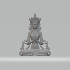 1.png Buddha Statue 3D print model