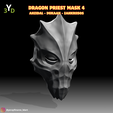 5.png Collection of Skyrim dragon priest masks, scale 1:1