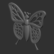 22.png Butterfly , 3D model STL