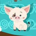 Pua3.PNG Archivo STL Galleta Moana Pig Pua y cortador de fondant con relieve・Diseño para descargar y imprimir en 3D