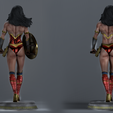 Render5.png Wonder Woman Pack Model 1 and Model 2 3d Print