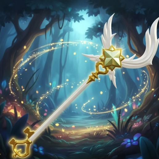 Star Guardian Soraka Staff Prop 🌟 | High-Detail Wild Rift Weapon