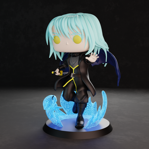 STL file Rimuru-Funko-That Time I Got Reincarnated as a Slime 💬 ・3D