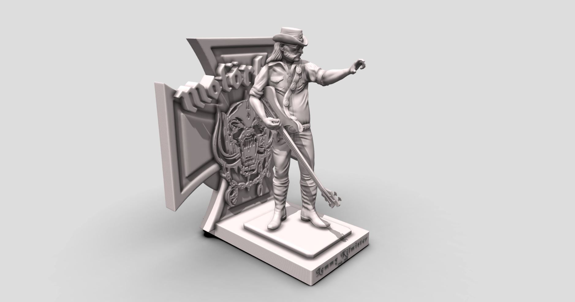 4.jpg Скачать файл STL Lemmy Kilmister motorhead - 3Dprinting 3D • Модель для 3D-принтера, ronnie_yonk