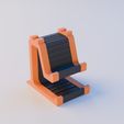 Render-1.jpg 带移动电源插槽的模块化手机支架 - 简单打印，无需支撑 | 3D 打印模型（STL + Bambu）