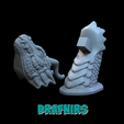 2-parts.png Dragon Head Phone Stand / Headset Holder