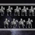 Mounted-Torsos.jpg 28mm Union Cavalry American Civil War Multipart and Print Supported