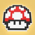 Mushroom.2.jpg Pixel Mushroom Puzzle - Mario Bros