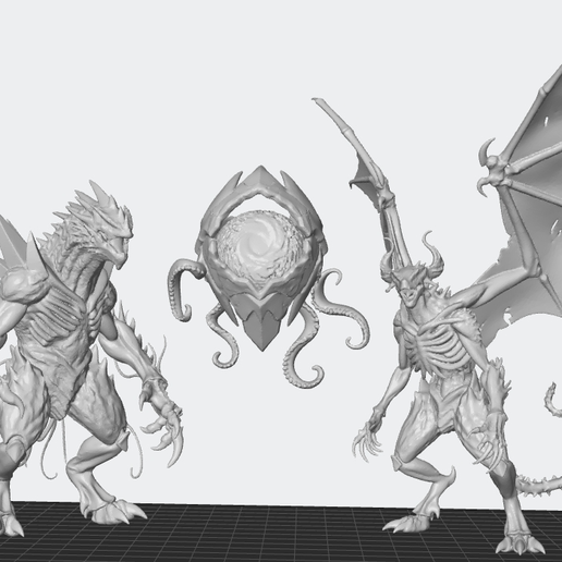 screenshot-1772324336478.png The Abyss Herald Pack: Eldritch Monsters & Horrors (STL Bundle)