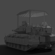 Tent02.png Merkava mark IV with Anti-Drone cage 3D print model
