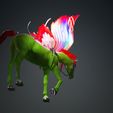 GE.jpg Alas de caballo Caballo Fantasía Animal Modelo 3D - Obj - FbX - 3d IMPRESIÓN - PROYECTO 3D - GAME READY