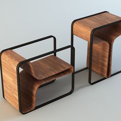 Chair-1007-0.jpg Datei DWG Stuhl 1007 3D-Modell herunterladen • Design für 3D-Drucker, sunriseHA