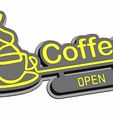 Coffee1.jpg 3D Coffee Figure LED Lighted Sign