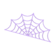 Spider-Web-Half.stl Spider Web Tray, Halloween Decor, Spiderweb Art, Corner Web