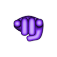 3D_mano.stl Sign of the Horns - emoji Horn Hand