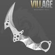karambit-resident-evil-viii-8-knife-model.jpg Residual Evil 8 village Karambit Knife for cosplay 3d model