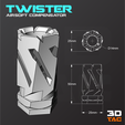 3DTAC_Compensators_Twister.png 3TAC / Airsoft Compensators / Pack-1 (3 Models Included)