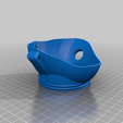 mascara_com_valvola.png 3D printed Mask with Exchangeable filter and exhalation valve