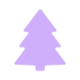 Flat_tree.stl Christmas tree decorations with infill patterns (Pre-made stl files)