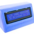 blu.jpg Housing LCD 1602 16X2 - Arduino enclosure protection box case
