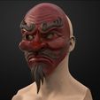 27.jpg Japanese Tengu Mask Oni Demon Mask Samurai Mask 3D print model