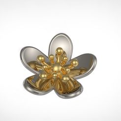48.jpg STL-Datei earring pingete flower kostenlos herunterladen • 3D-Drucker-Modell, RichardFlorencio