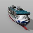 d.jpg SUN PRINCESS (2024) cruise ship print ready model