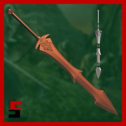 12.jpg Fichier 3D Dark Souls Black Knight Greatsword (épée de chevalier noir)・Modèle à télécharger et à imprimer en 3D