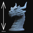 size.png Dragon Head Phone Stand / Headset Holder