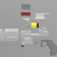 blown1.PNG Fallout Glock 86 Plasma Pistol by 3nikhey made printable