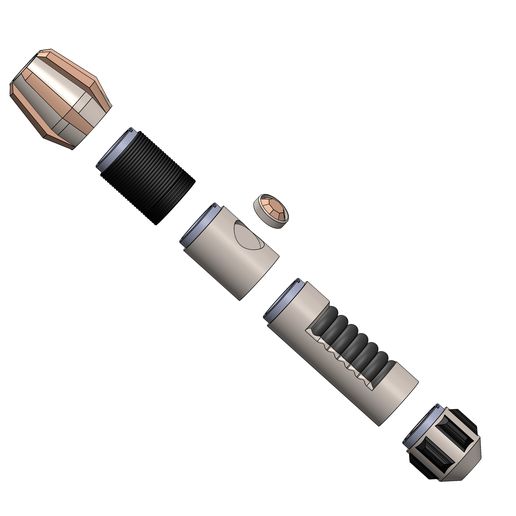 Modular Lighstaber Hilt: Set 1・Free STL File for 3D printing・Cults