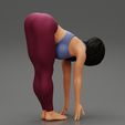3D file Fitness woman doing half bridge pose 3D Print Model 👩・Model to  download and 3D print・Cults