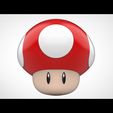 BOMBE.25.jpg Mushroom "Super" Retro 3D - Fan Art Figurine (Geek / Gaming Decoration)