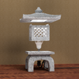 exploded.png Japanese Garden Lantern Lamp (Ishi-Doro)