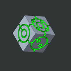 D6dicenecrn-style.png STL file Necron custom d6 dice・Model to download and 3D print