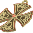 cross-06 v9-10.png neck pendant keychain Catholic protective cross v06 3d-print and cnc