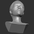19.jpg Beautiful brunette woman bust ready for full color 3D printing TYPE 9