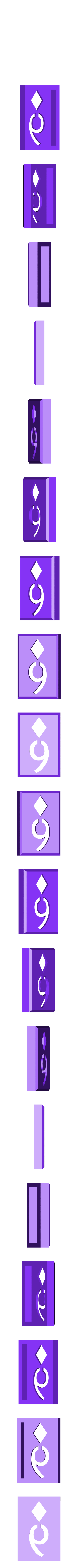 BlockDiamonds06.stl Player Card Tiles with Transforming Box