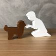 IMG-20240322-WA0207.jpg Boy and his Maltese for 3D printer or laser cut