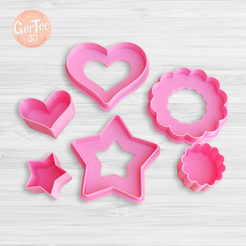 photoroom-20230106_1311241-9f08b.png Fichier STL PASTELERITAS SET X3 Cutter + Stamp / Cookie Cutter Linzer Kit・Plan à imprimer en 3D à télécharger